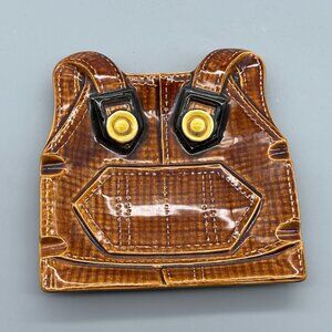 Vintage Japan Overalls Ashtray – Ceramic Bib Overalls Catchall Dish
